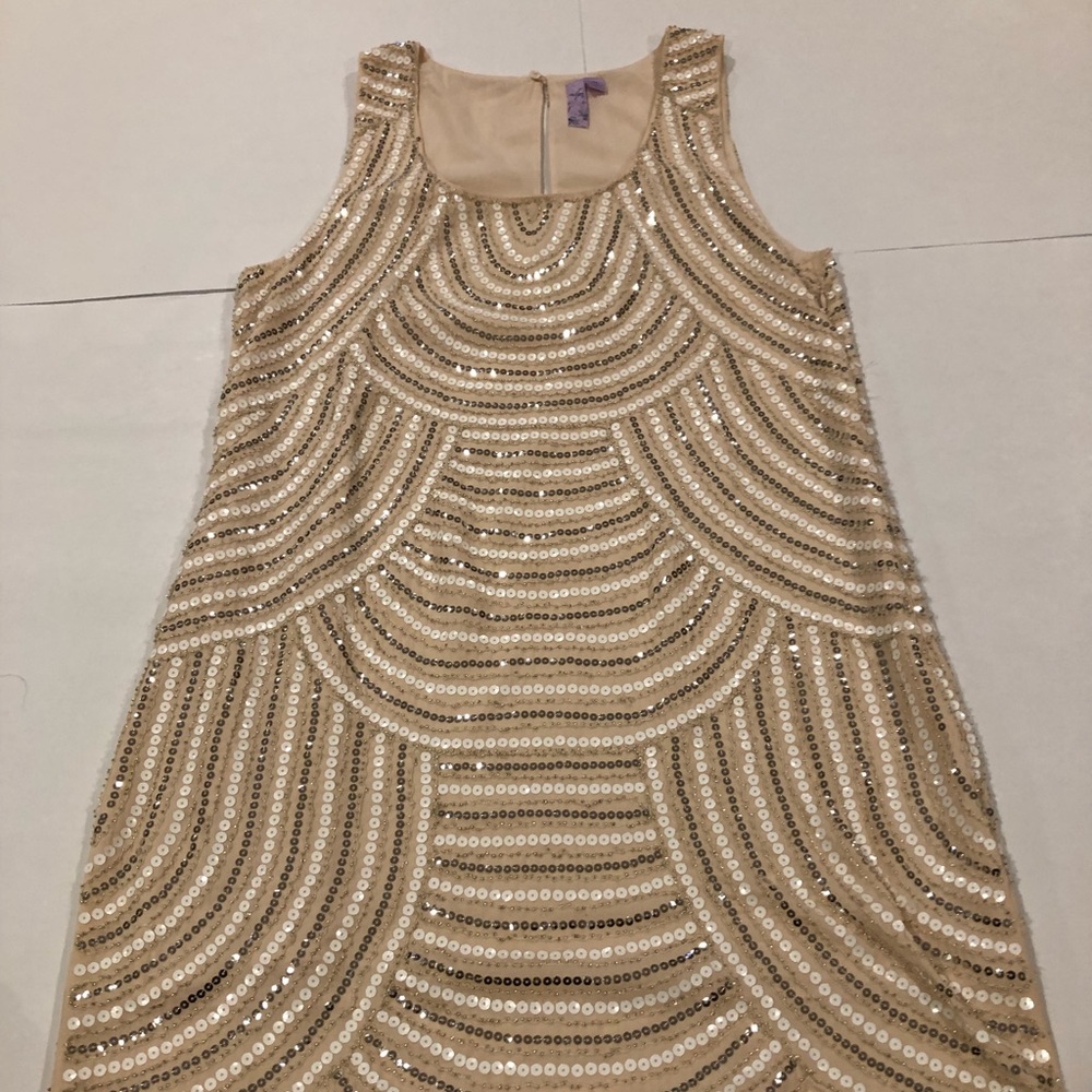 FRANCESCAS Beautiful All SEQUIN SCALLOPED DRESS